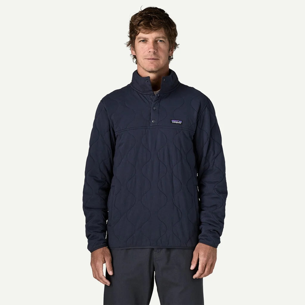 Daily Quilted Snap-T Pullover- New Navy