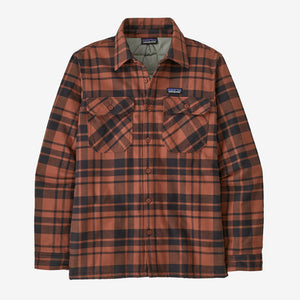 Insulated Fjord Flannel Shirt- Ices Caps/Burl Red