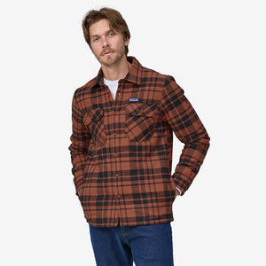 Insulated Fjord Flannel Shirt- Ices Caps/Burl Red