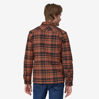 Insulated Fjord Flannel Shirt- Ices Caps/Burl Red