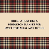 Pendleton Chess & Checkers Set -Red/Black Check