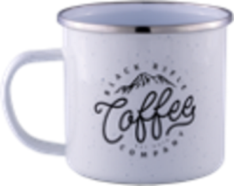 Coffee Shop Enamel Mug