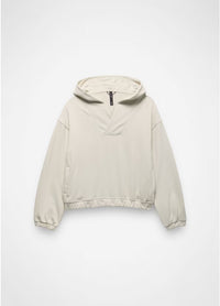 Women's Dream Terry V-Neck Hoodie - Beach Pebble