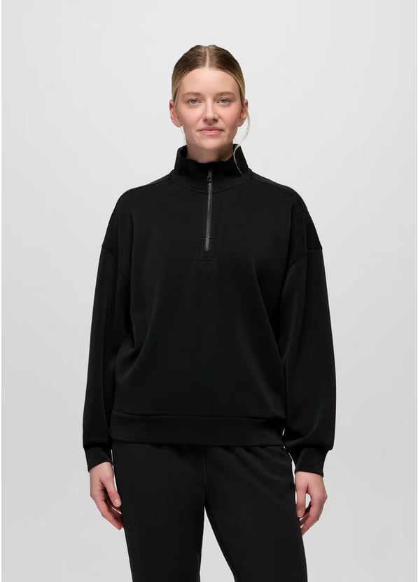 Women's Shea Soft Relaxed Half Zip - Black