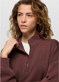 Women's Shea Soft Relaxed Half Zip - Cacao
