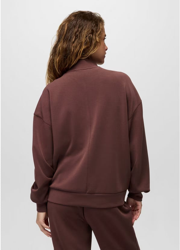 Women's Shea Soft Relaxed Half Zip - Cacao