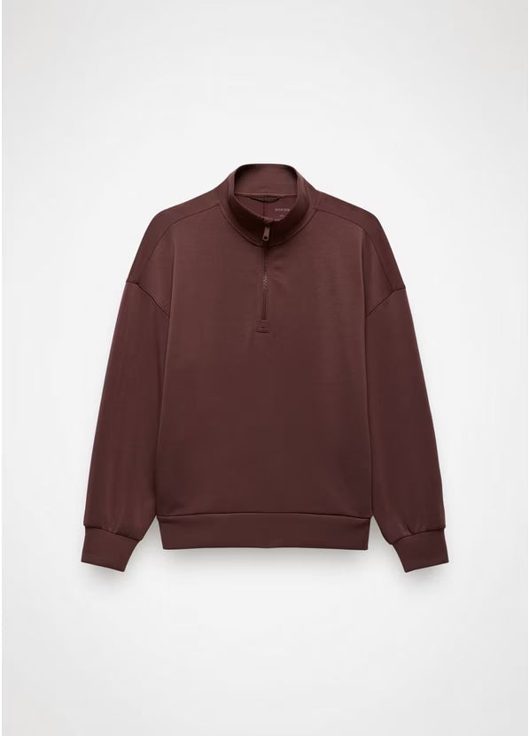 Women's Shea Soft Relaxed Half Zip - Cacao
