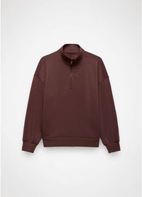 Women's Shea Soft Relaxed Half Zip - Cacao