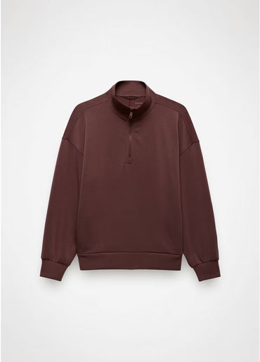 Women's Shea Soft Relaxed Half Zip - Cacao