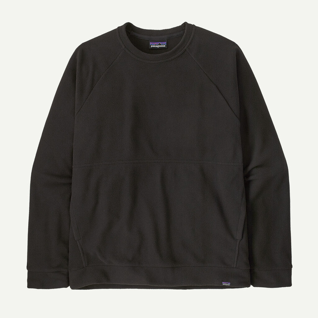 Micro D® Fleece Crewneck Shirt- Black
