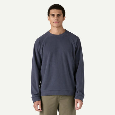 Micro D® Fleece Crewneck Shirt- Smolder Blue