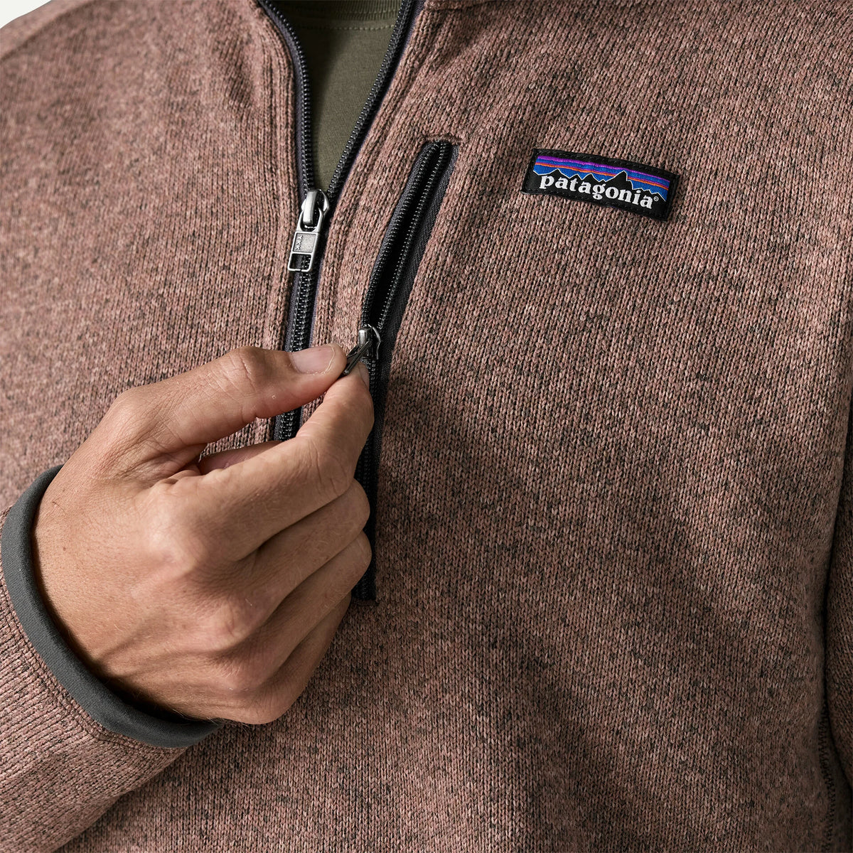 Better Sweater 1/4 Zip- Moonrise Taupe