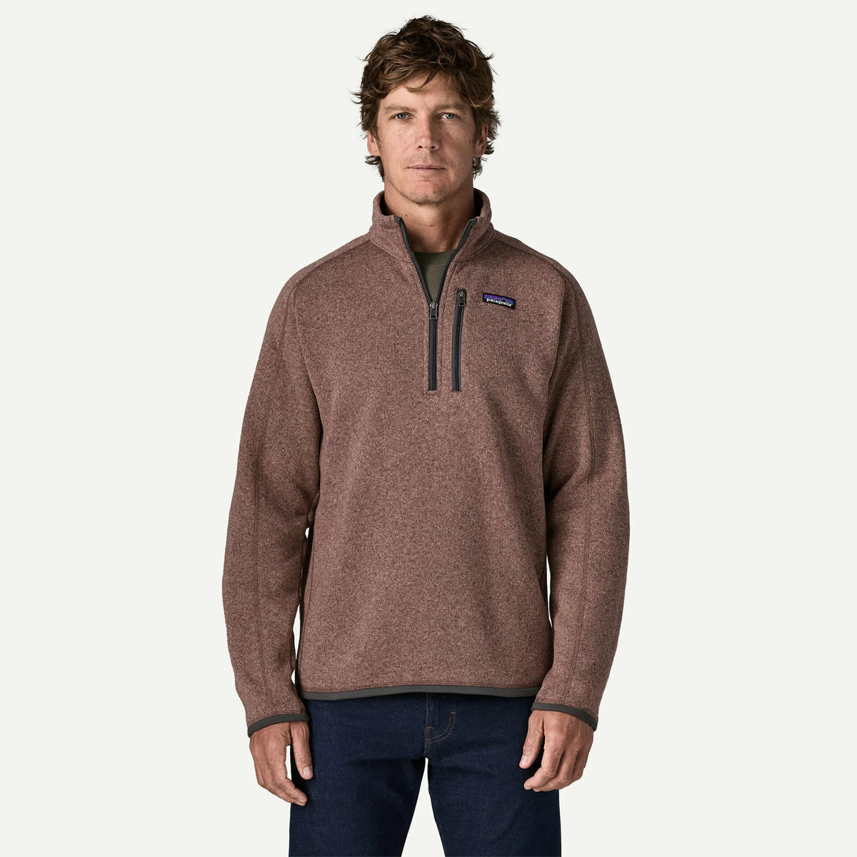 Better Sweater 1/4 Zip- Moonrise Taupe