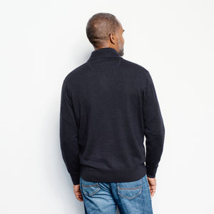 Merino Quarter Zip Sweater 2.0- Navy