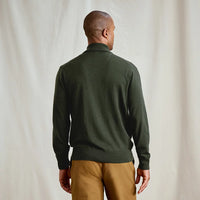 Merino Quarter Zip Sweater 2.0- Ivy