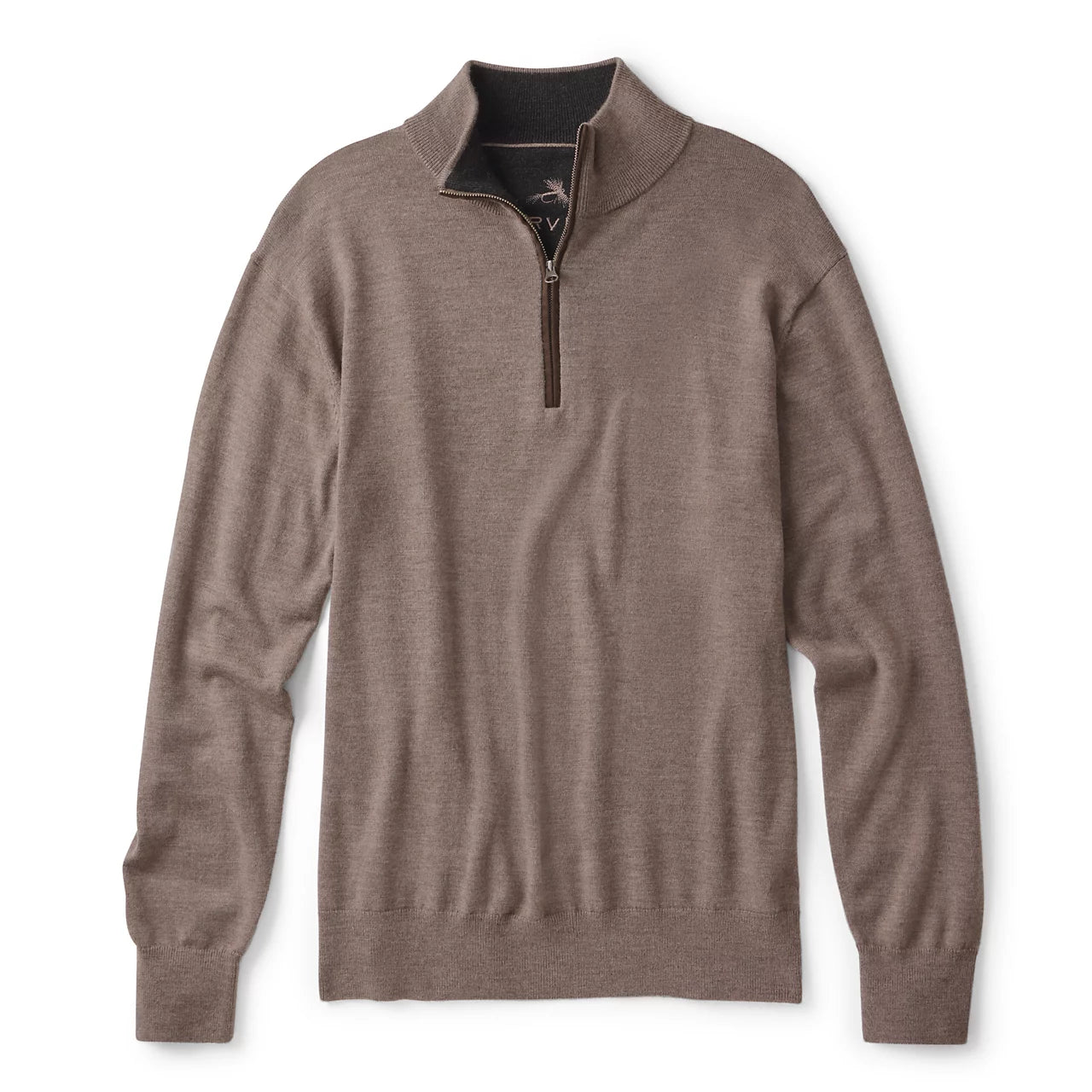 Merino Quarter Zip Sweater 2.0- Mushroom