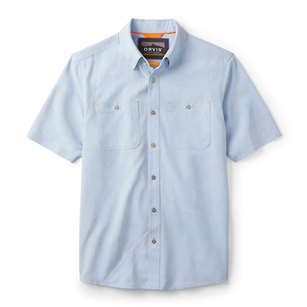 Tech Chambray Performance Work Shirt- Coastal Blue