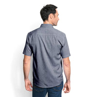 Tech Chambray Short Sleeve Work Shirt- Blue Chambray