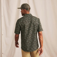 Tech Chambray Work Shirt- Rosemary Freshwater Print