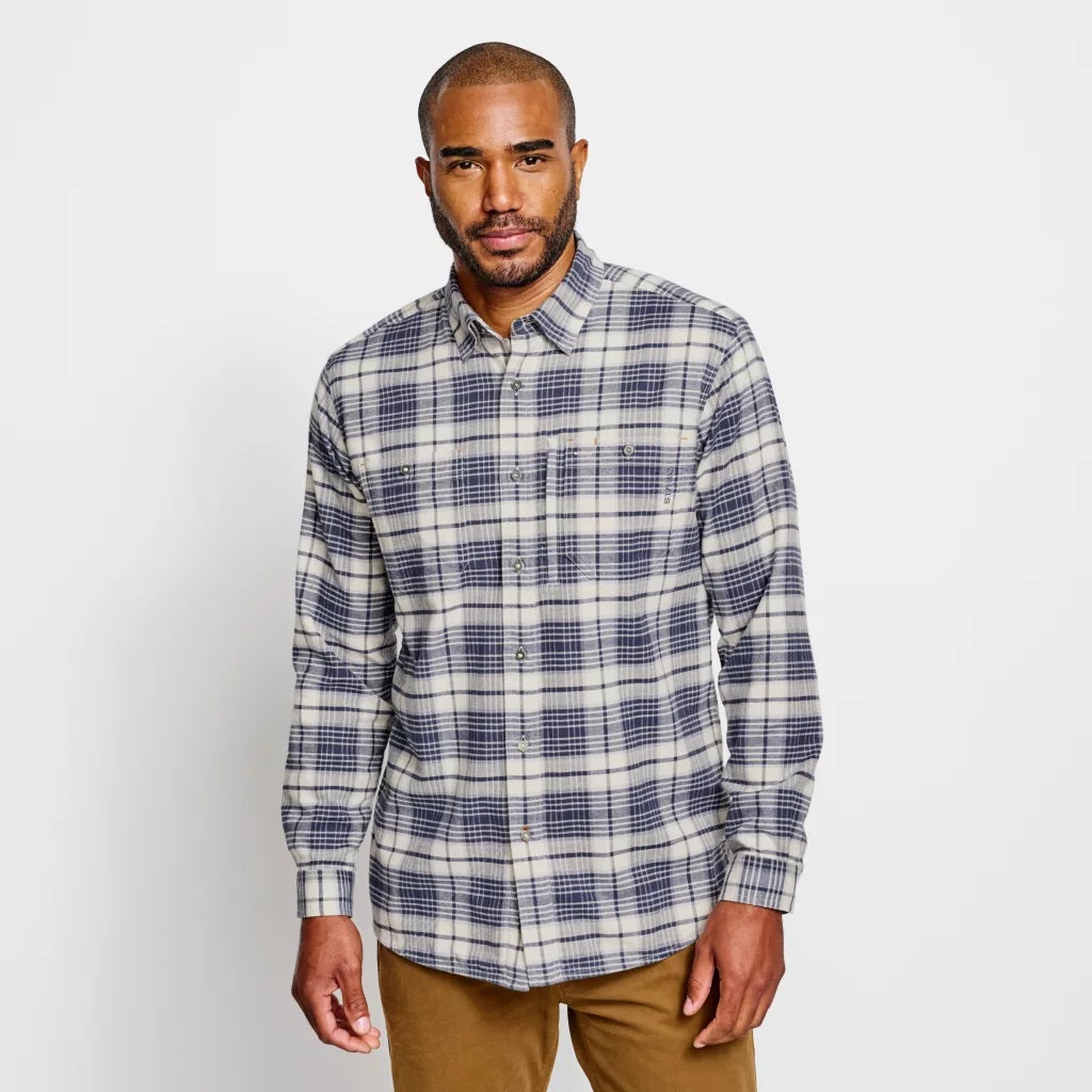 Flat Creek Tech Flannel- Snow/Carbon