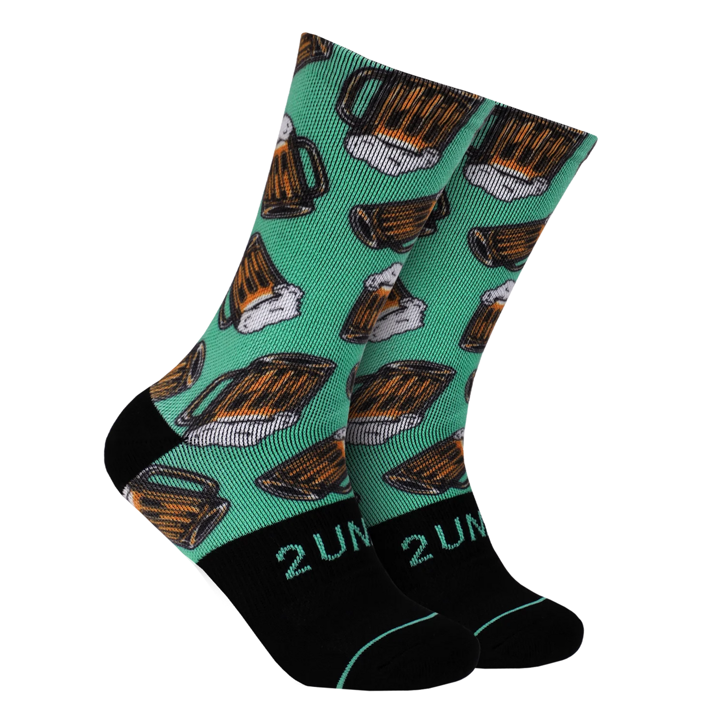 Printed Crew Sock- Beer Break