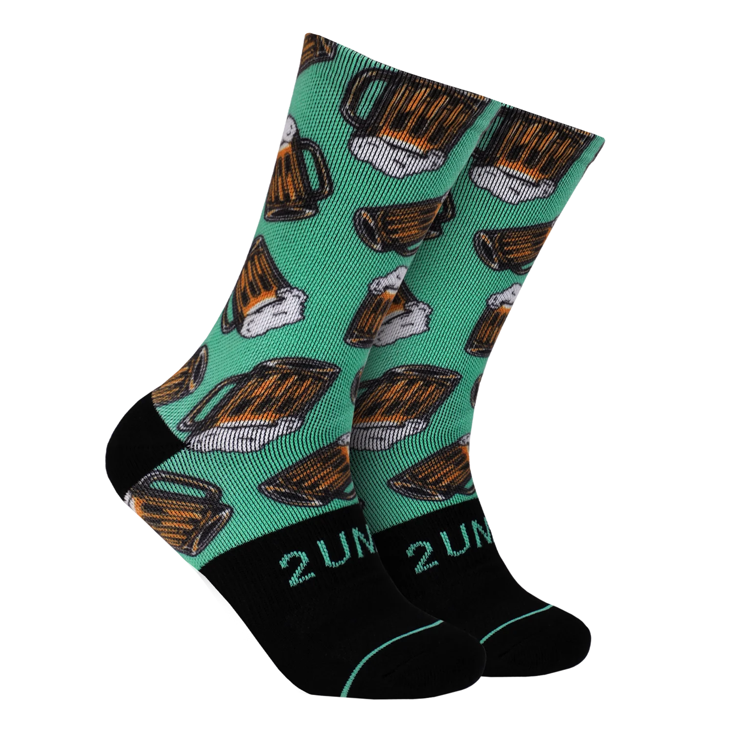 Printed Crew Sock- Beer Break