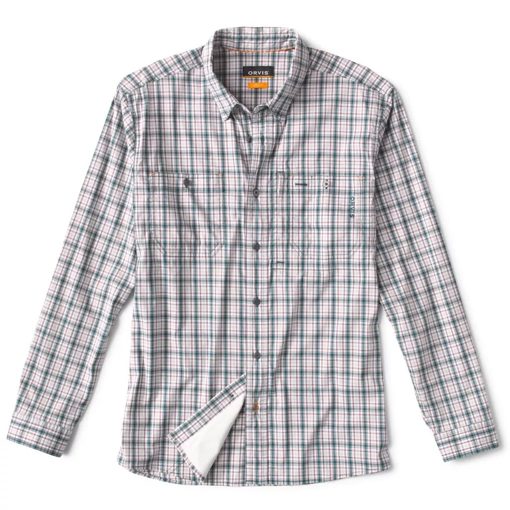 River Guide Long Sleeve Shirt- Raisin Plaid