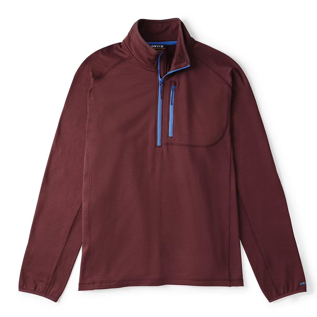 Horseshoe Hills 1/4 Zip- Raisin