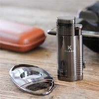 Accessory Bundle- Cigar Cutter, Torch Lighter, Travel Case