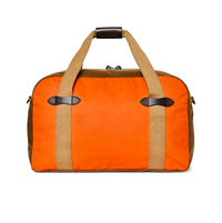 Tin Cloth Medium Duffle Bag - Dark Tan/Flame