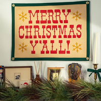 Merry Christmas Y'all! Camp Flag