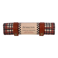 Pendleton Chess & Checkers Set -Red/Black Check