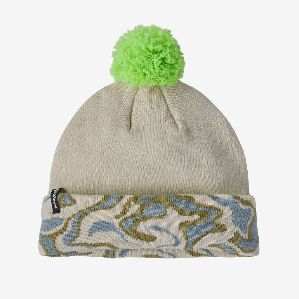 Lightweight Powder Town Beanie- Swirling Earth/Thermal Blue