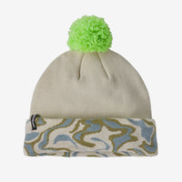 Lightweight Powder Town Beanie- Swirling Earth/Thermal Blue