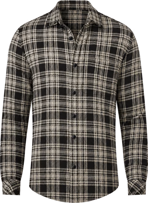 Legend Sweater Shirt- Charcoal Coastal Plaid