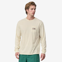 '73 Skyline Pocket Long Sleeve T-Shirt- Birch White