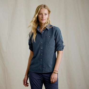 Tech Chambray Long Sleeve Work Shirt