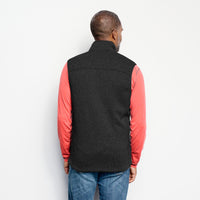 R65 Sweater Fleece Vest- Black