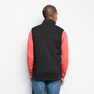 R65 Sweater Fleece Vest- Black