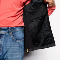 R65 Sweater Fleece Vest- Black