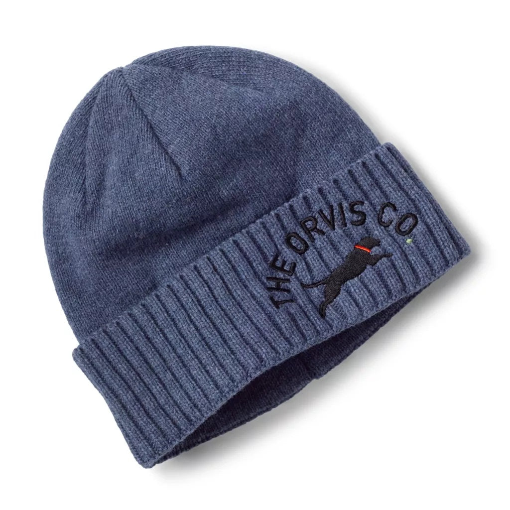 Recycled Wool-Blend Beanie- Navy