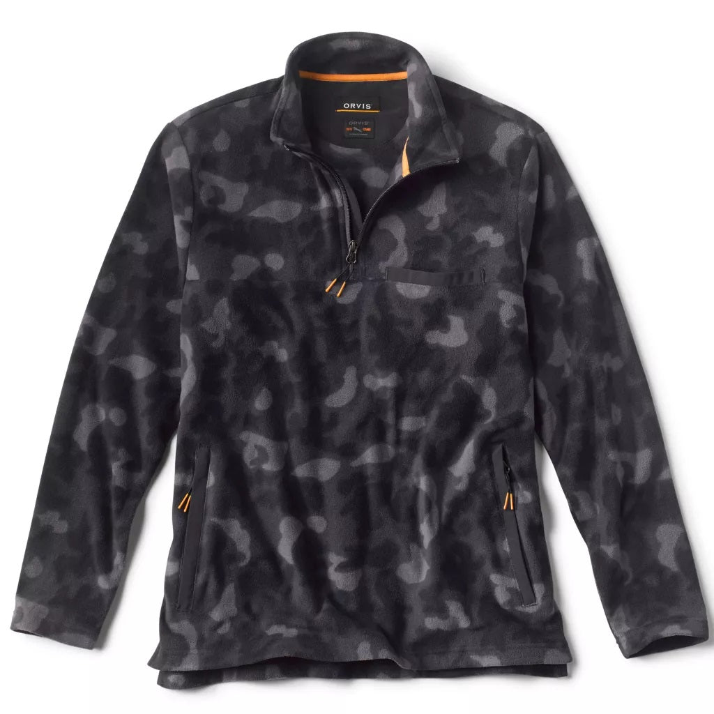 Hill Country Microfleece 1/4 Zip- Blackout Camo