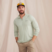 Dricast 1/4 Zip- Celedon