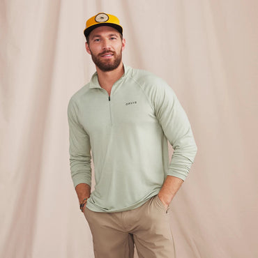 Dricast 1/4 Zip- Celedon