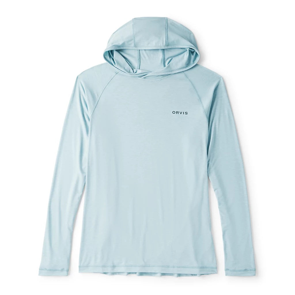 DriCast Graphic Hoodie- Mineral Blue Heather
