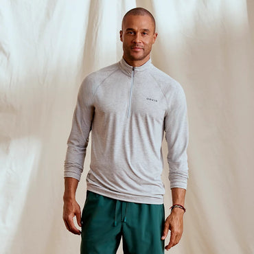 DriCast 1/4 Zip - Light Gray Heather