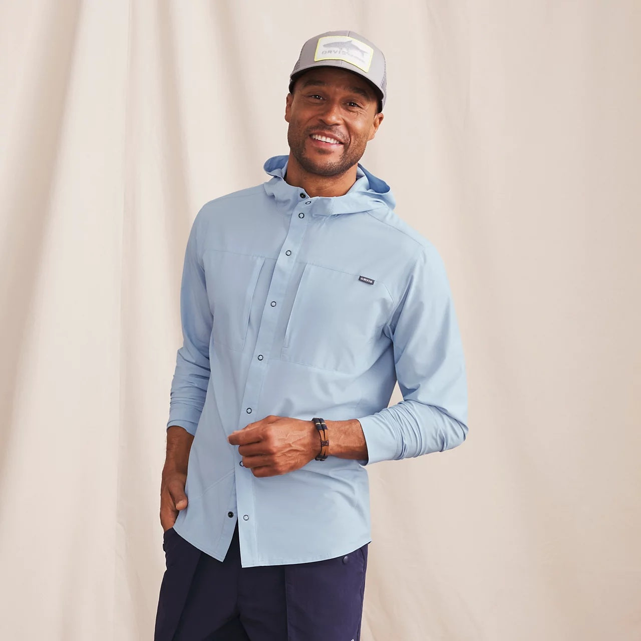PRO Sun Stretch Hoodie- Coastal Blue