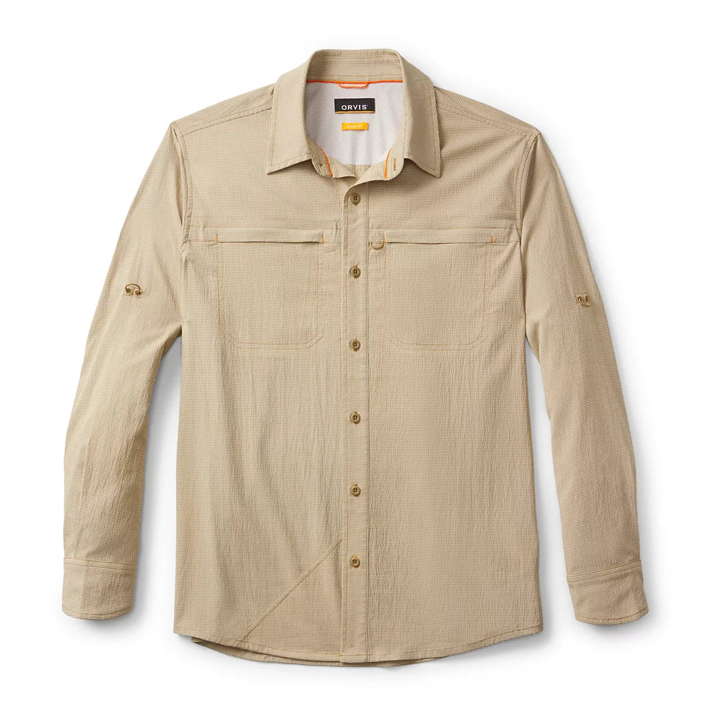 Open Air Caster Long Sleeve Shirt- Khaki/Snow