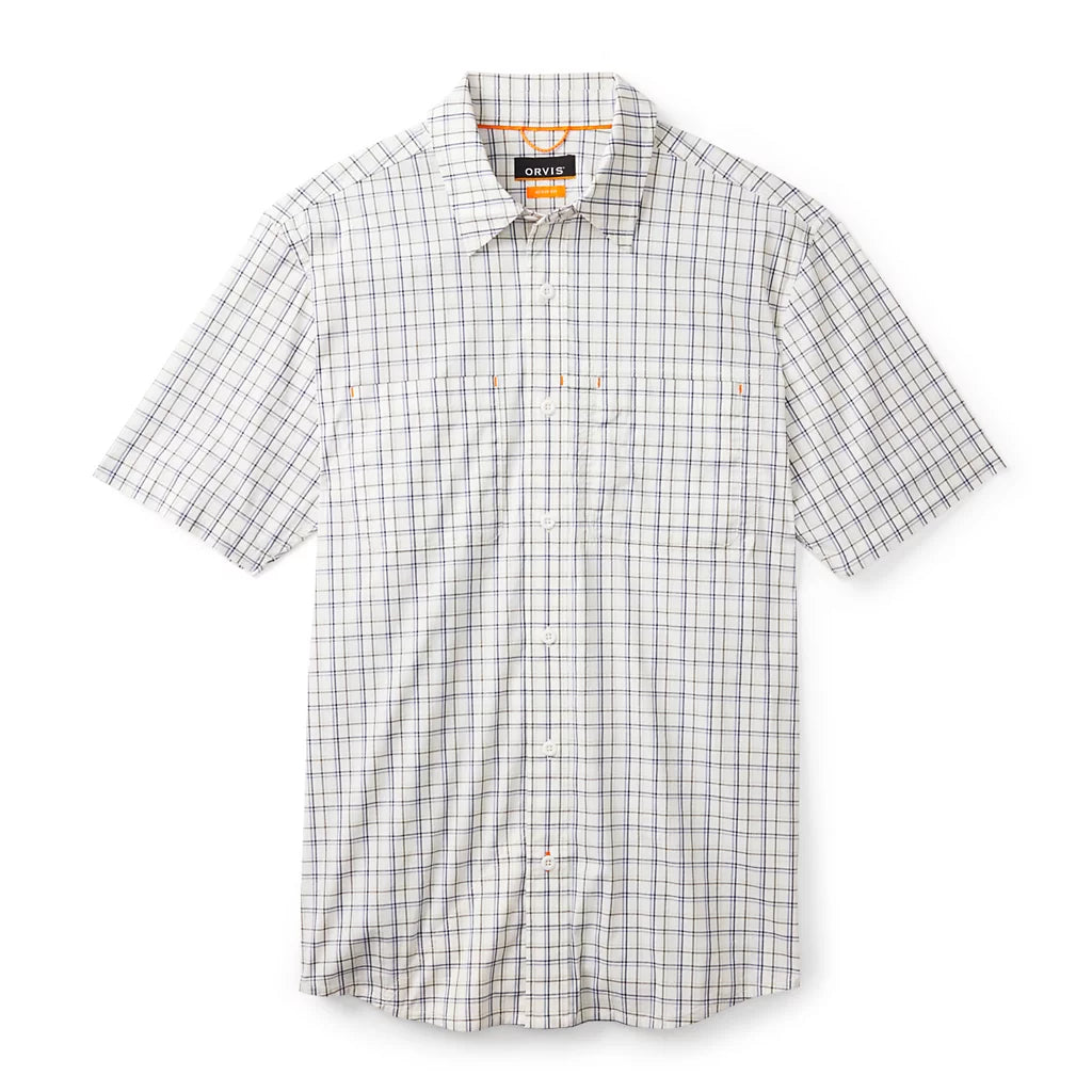 River Guide Short Sleeve Shirt- Snow/Celadon
