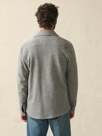 Inlet Knit CPO- Medium Grey Melange